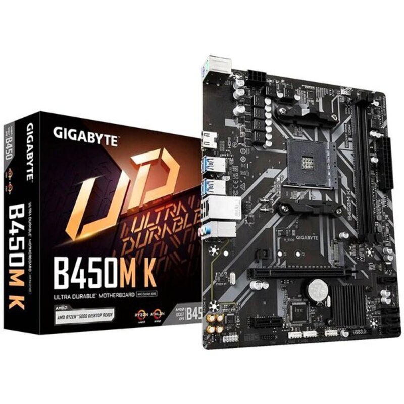 Материнская плата GIGABYTE B450M K
