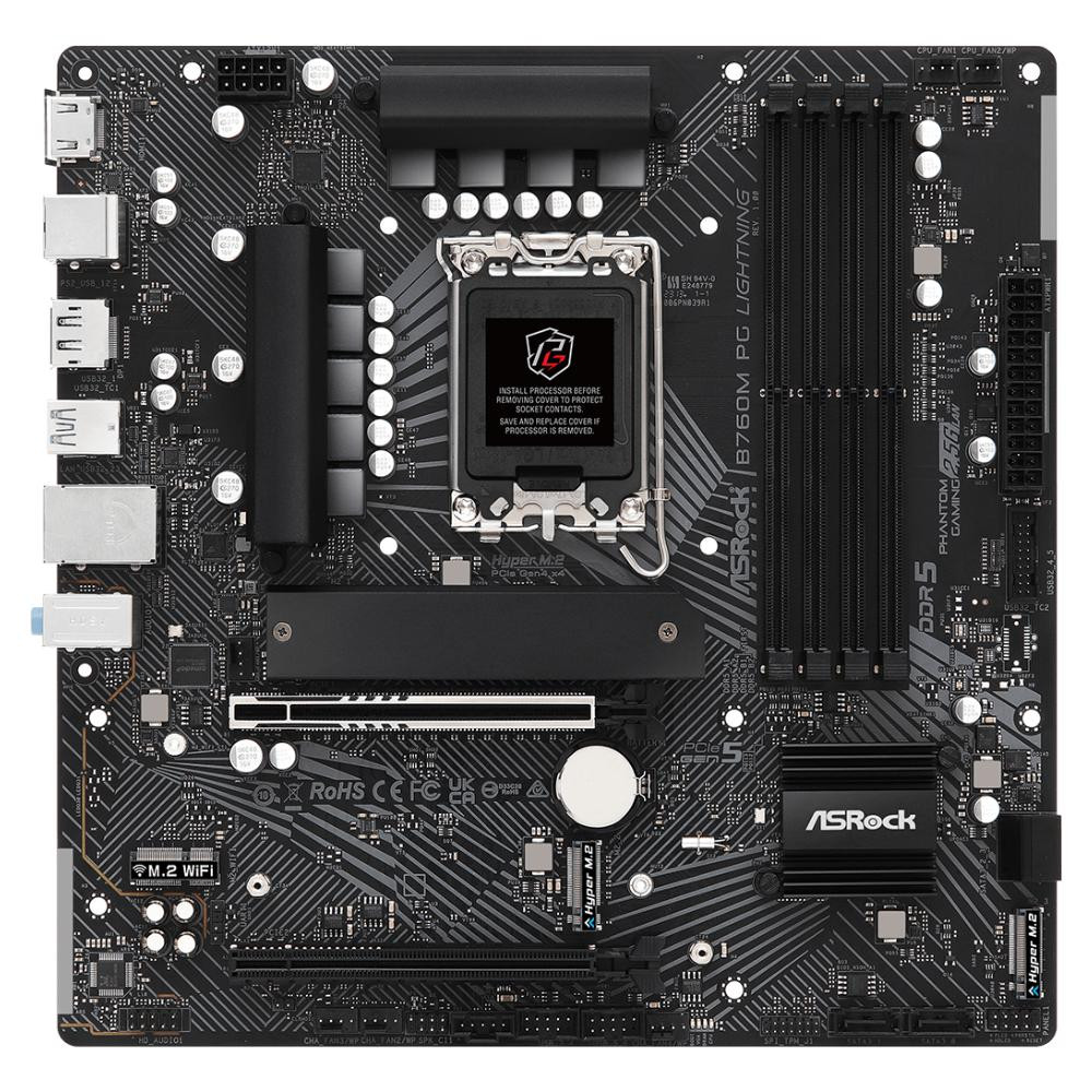 Материнська плата ASRock B760M PG Lightning Socket 1700