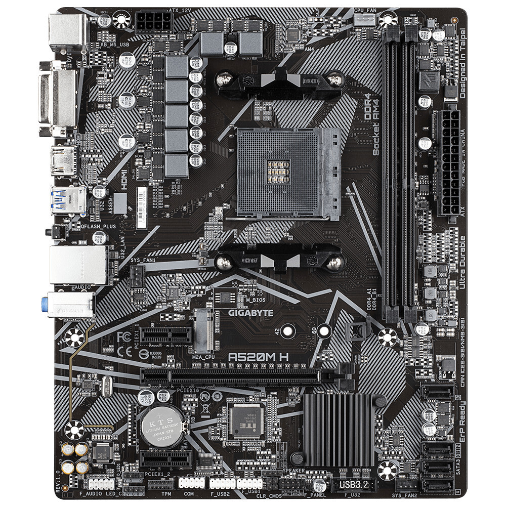 Материнська плата GIGABYTE A520M H