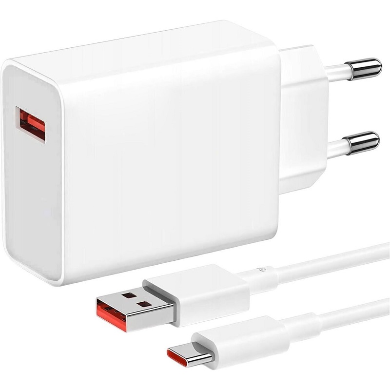 Сетевое зарядное устройство Xiaomi 67W HyperCharge Combo (Type-A) White (BHR9465EU)
