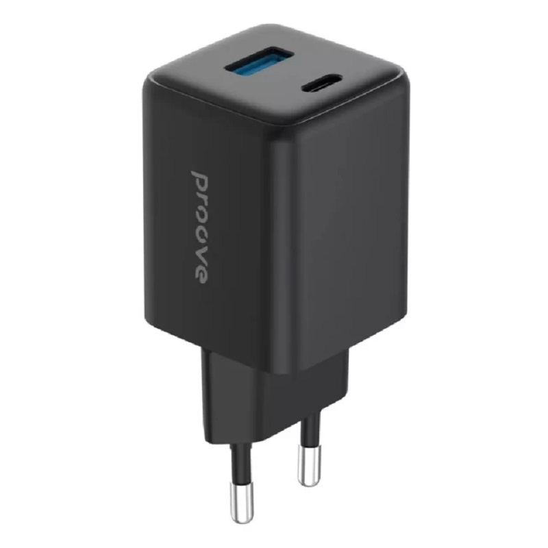 Сетевое зарядное устройство Proove Pocket GaN 45W (Type-C + USB) (black) (WCPG45110001)