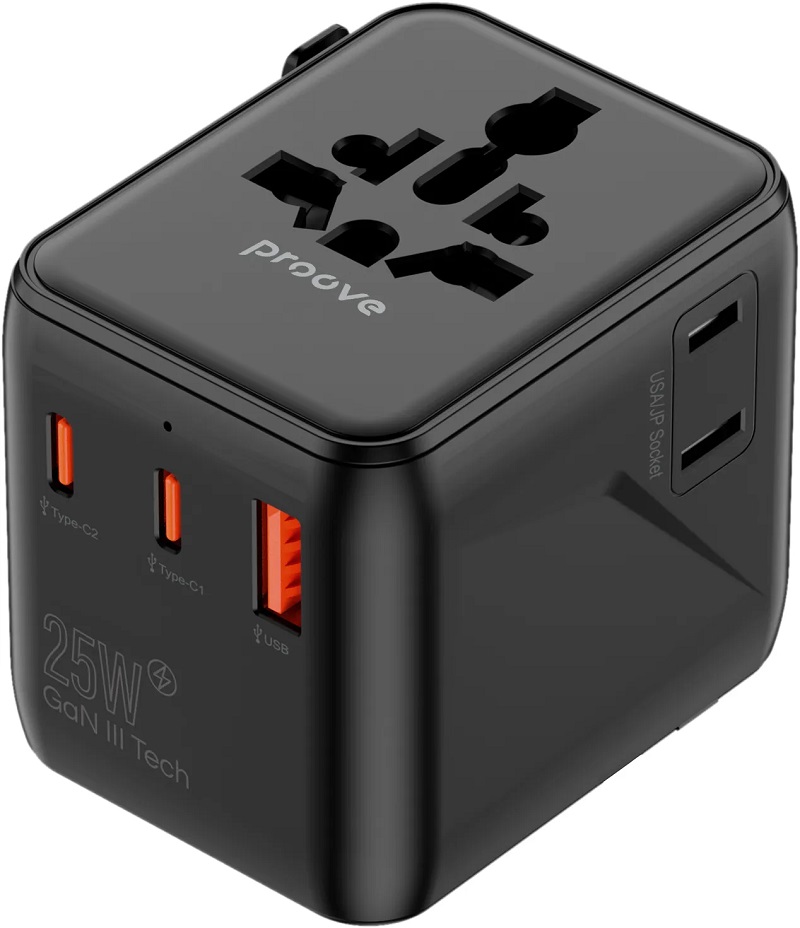 Сетевое зарядное устройство Proove Trip 25W black (TATL25310001)
