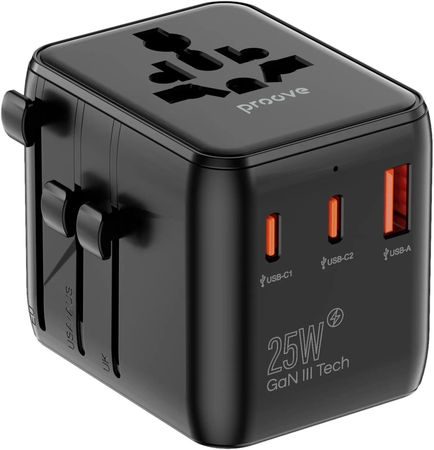 Сетевое зарядное устройство Proove Trip 25W black (TATL25310001) - фото 1