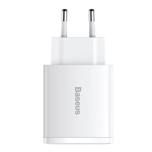 Сетевое зарядное устройство Baseus Compact Quick Charger 2U+C 30W White (CCXJ-E02) - фото 1 Сетевое зарядное устройство Baseus Compact Quick Charger 2U+C 30W White (CCXJ-E02) - фото 1