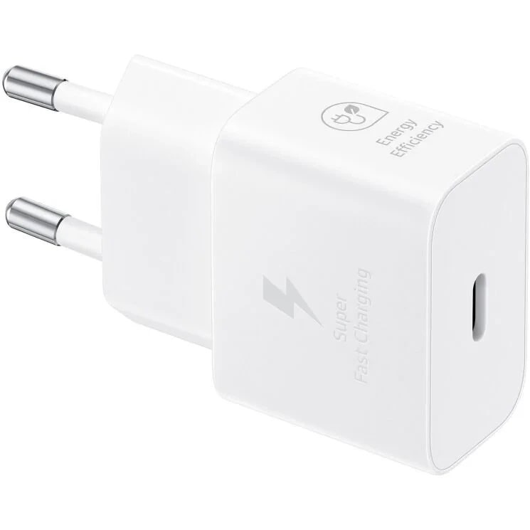Сетевое зарядное устройство Samsung 25W Power Adapter (w/o cable) White (EP-T2510NWE) - фото 1