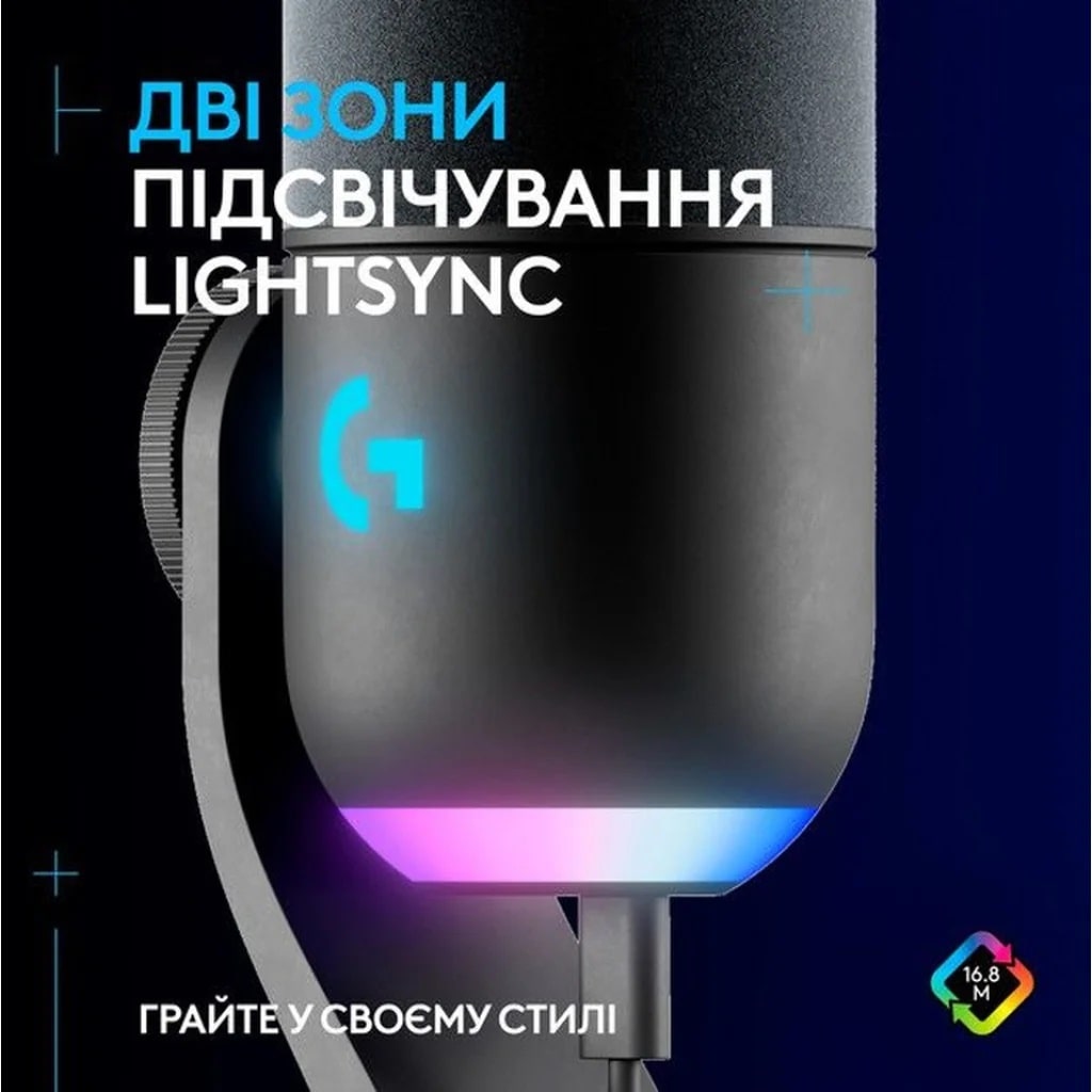 Мікрофон Logitech Yeti GX 988-000567 Europe - фото 2