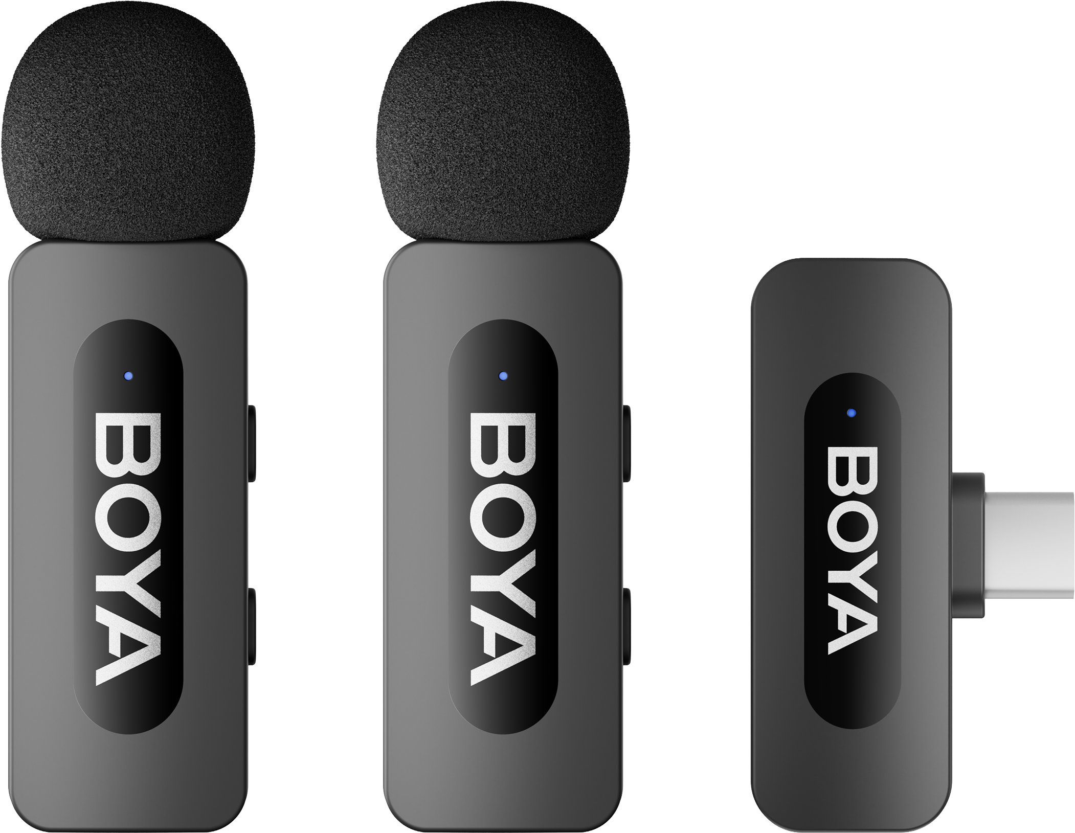 Беспроводной петличный микрофон BOYA BY-V30 Type-C Black - фото 2 Беспроводной петличный микрофон BOYA BY-V30 Type-C Black - фото 2