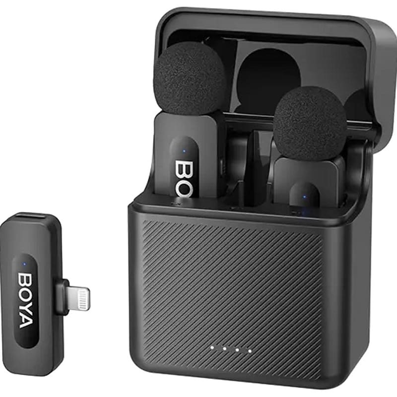 Беспроводной петличный микрофон BOYA BY-V3 Lightning Black