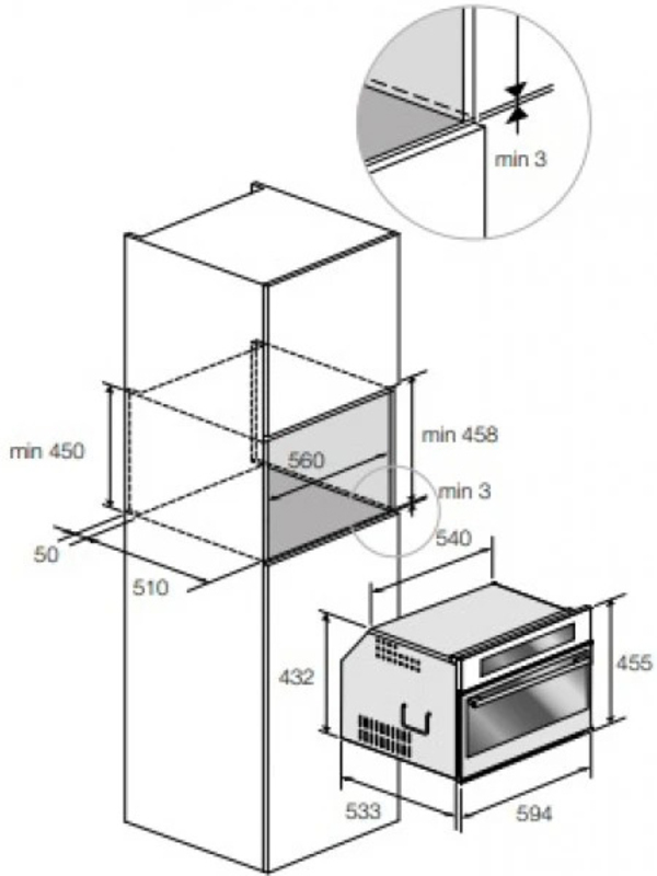 Вбудована мікрохвильова піч Fulgor Milano FQMO4505MTX_SET Europe - фото 1