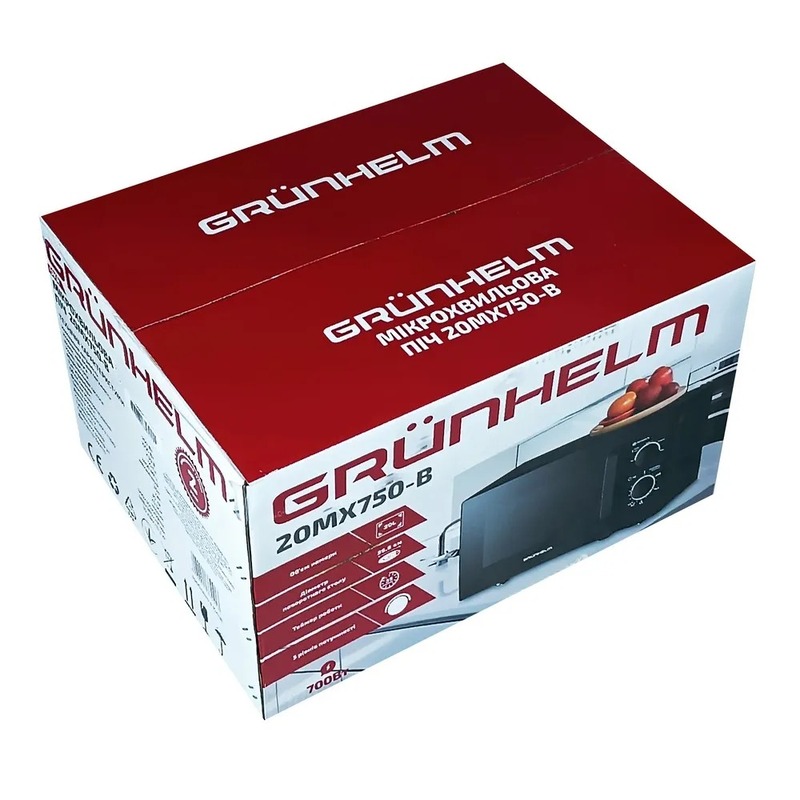 Мікрохвильова піч Grunhelm 20MX750-B - фото 4
