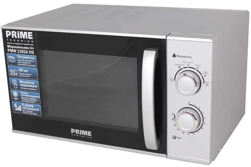 Мікрохвильова піч Prime Technics PMW 23924 HS - фото 1
