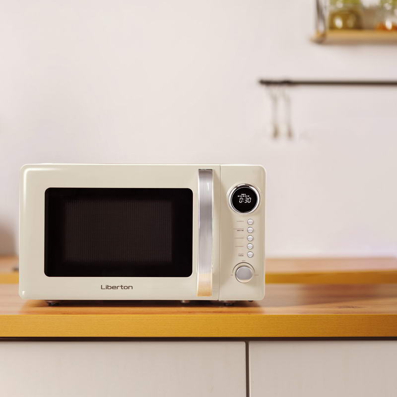 Мікрохвильова піч Liberton LMW-2083E Ivory - фото 2