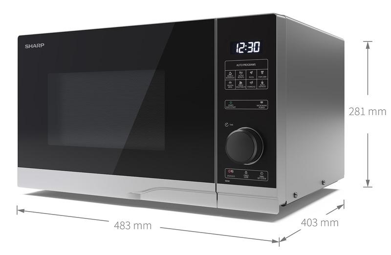 Мікрохвильова піч Sharp YC-PS254AE-S - фото 4