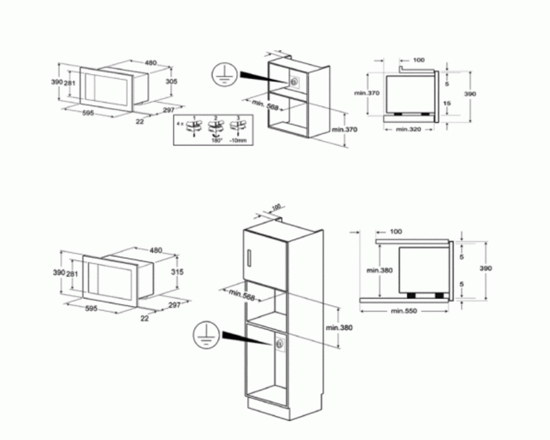 Вбудована мікрохвильова піч Smeg FMI120N Europe - фото 1