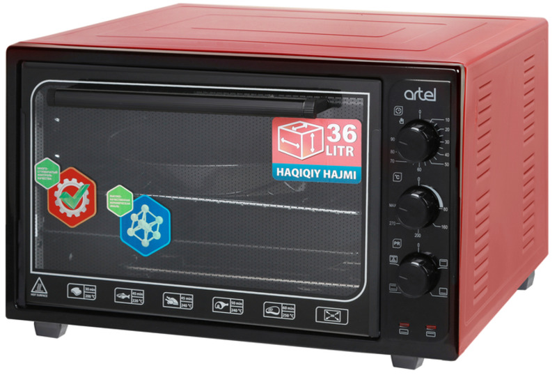 Электрическая печь Artel MD 3618 L Black-Red Europe
