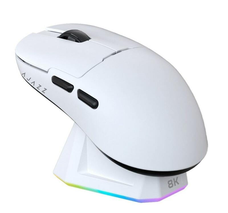 Мышка Ajazz AJ159PRO -3 Mod-White-3395-8K Charging Dock (AJ159-PRO-W) - фото 2 Мышка Ajazz AJ159PRO -3 Mod-White-3395-8K Charging Dock (AJ159-PRO-W) - фото 2