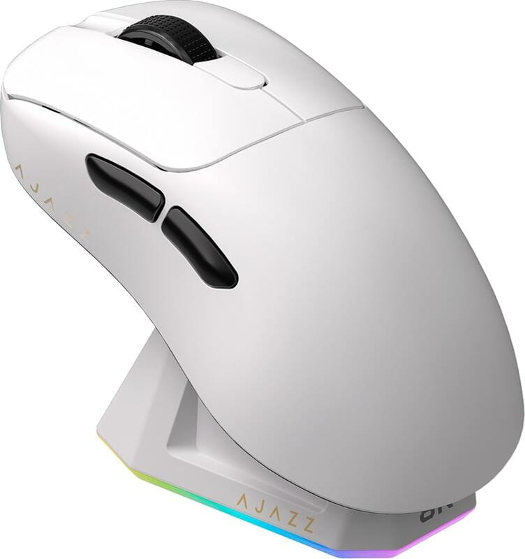 Мышка Ajazz AJ179PRO -3 Mod-White-3395-8K Charging Dock (AJ179-PRO-W) - фото 1