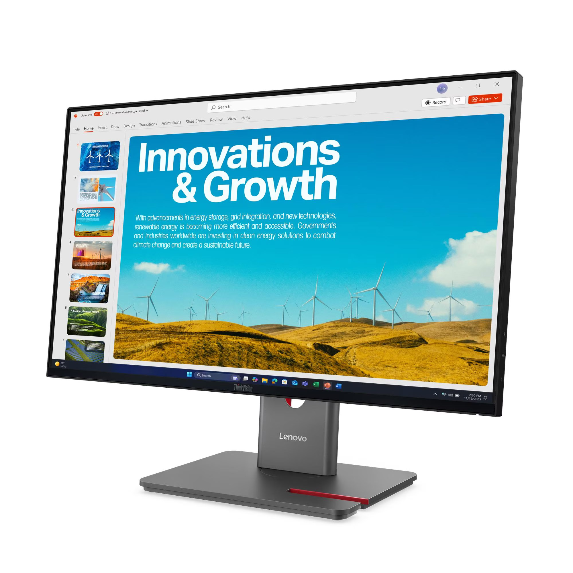 Монітор Lenovo P24QD-40 (64B1GAT1UA) - фото 1 Монітор Lenovo P24QD-40 (64B1GAT1UA) - фото 1