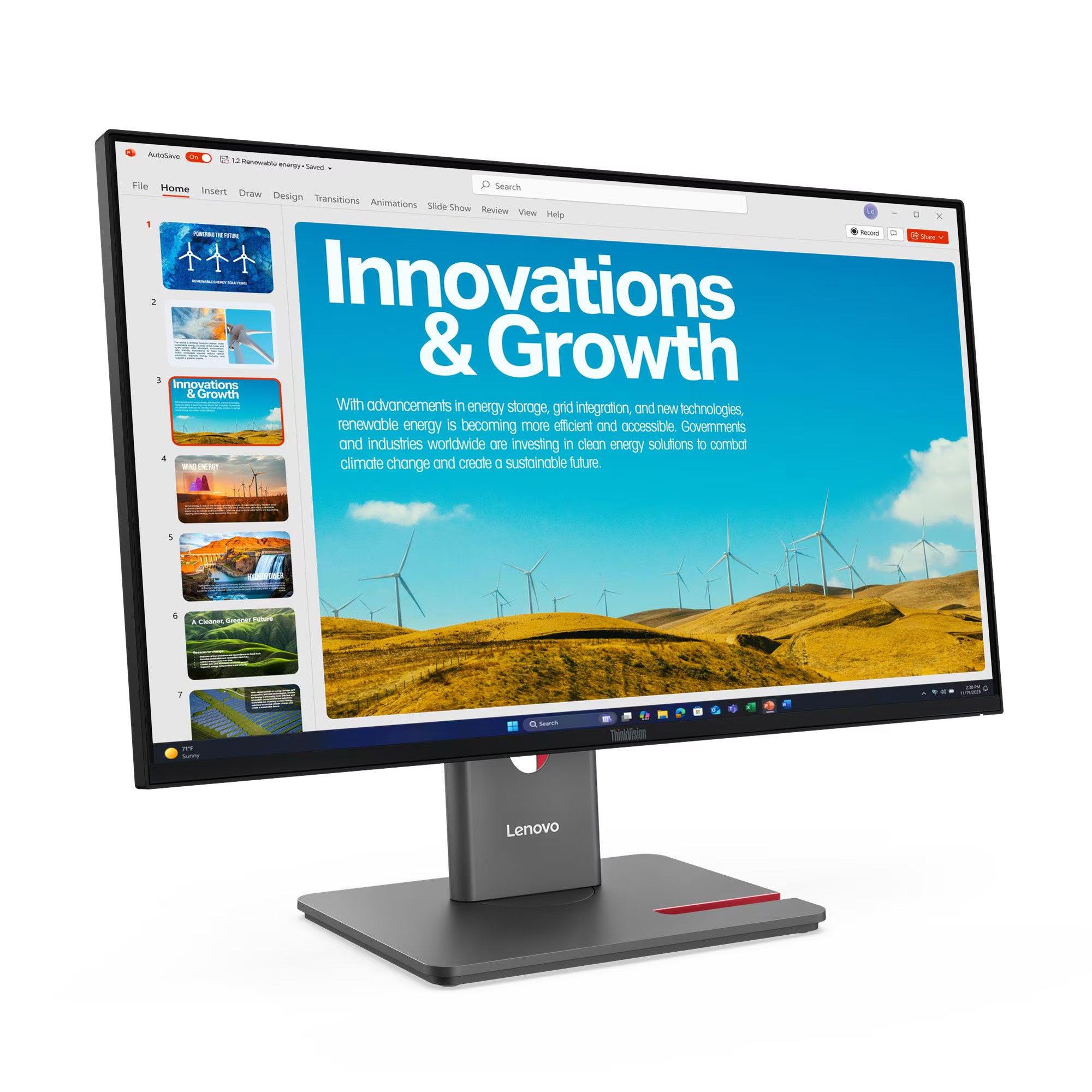 Монітор Lenovo P24QD-40 (64B1GAT1UA) - фото 3 Монітор Lenovo P24QD-40 (64B1GAT1UA) - фото 3