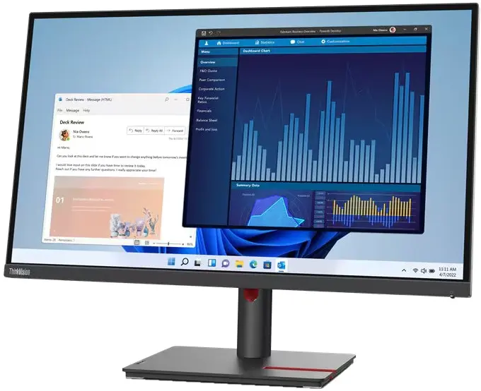 Монітор Lenovo T27p-30 (63A9GAT1EU) - фото 2 Монітор Lenovo T27p-30 (63A9GAT1EU) - фото 2