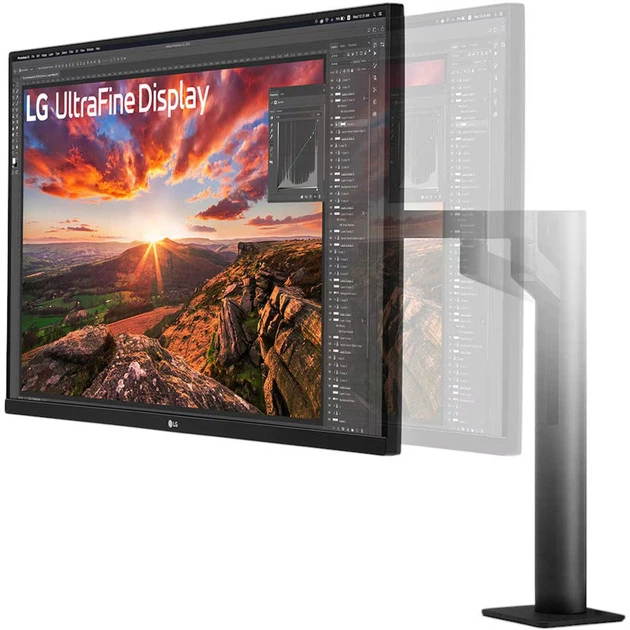 Монітор LG UltraFine Display ergo 32UN880K-B - фото 2