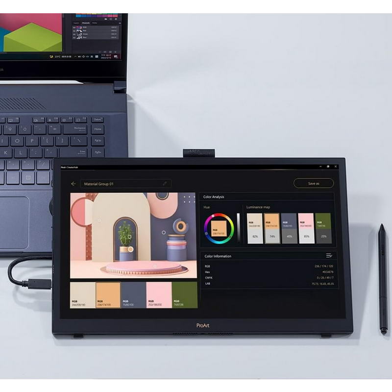 Монитор Asus 15.6" UHD ProArt PA169CDV (90LM0711-B01I70) + Стилус - фото 1 Монитор Asus 15.6" UHD ProArt PA169CDV (90LM0711-B01I70) + Стилус - фото 1