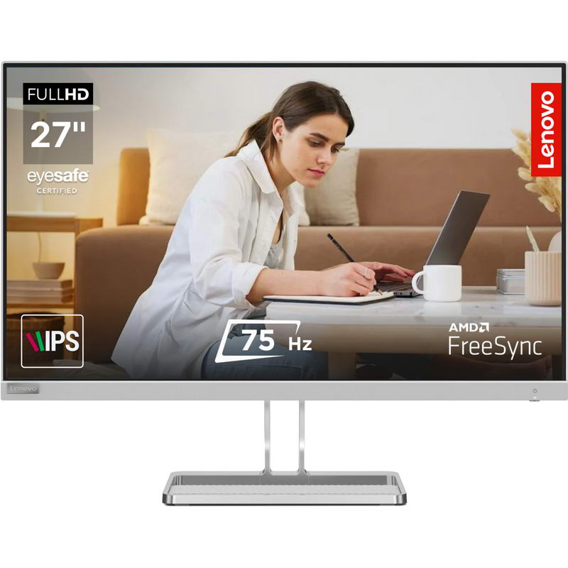 Монітор Lenovo 27" L27i-40 (67ABKAC4UA) Cloud Grey