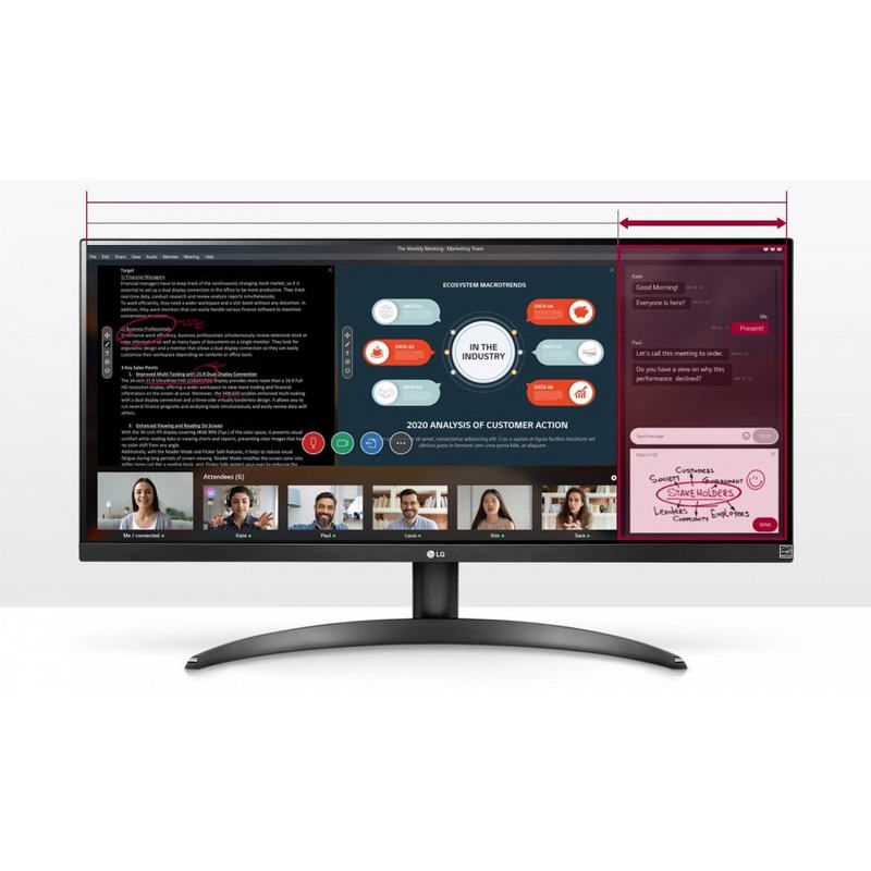 Монитор LG 29" UltraWide 29WP500-B - фото 1 Монитор LG 29" UltraWide 29WP500-B - фото 1