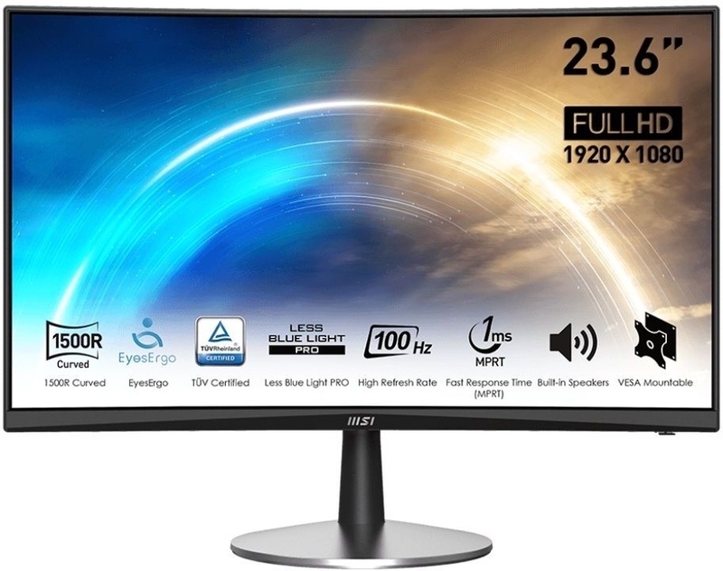 Монітор MSI 23.6" Pro MP2422C VA Black Curved