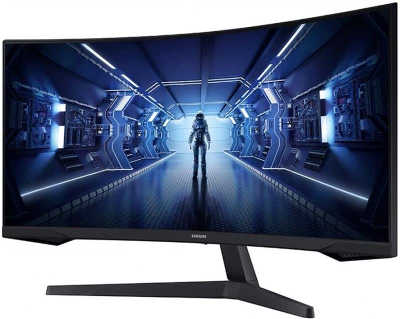 Монітор Samsung 34" Odyssey G5 (LC34G55TWWIXCI) VA Black Curved 165Hz - фото 2