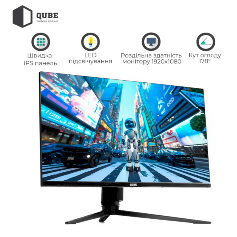 Монітор QUBE Overlord G25F360H - фото 1 Монітор QUBE Overlord G25F360H - фото 1