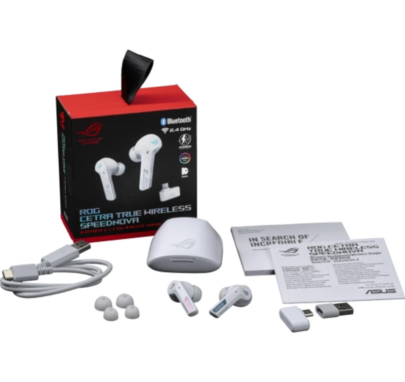 Наушники Asus ROG Cetra True Wireless SpeedNova White (90YH03Y0-BTUA10) - фото 2