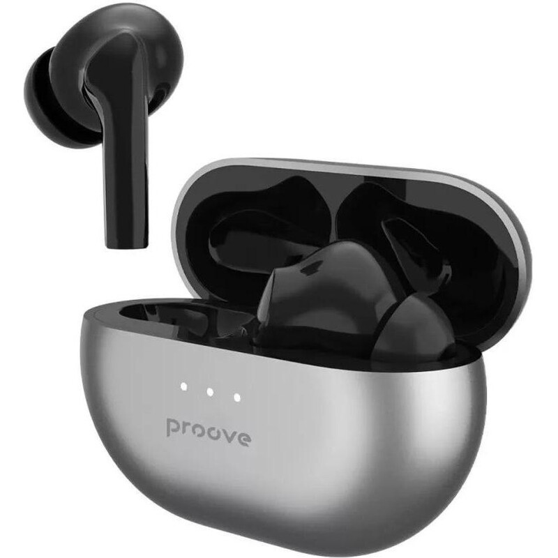 Навушники Proove Woop TWS with ANC silver black TWWP00010006 - фото 1