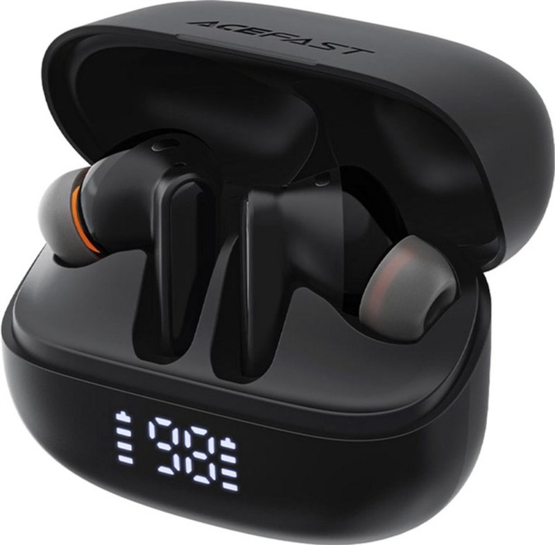 Наушники Acefast W1 Active Noise Cancelling true wireless earbuds Black (6974316283614)