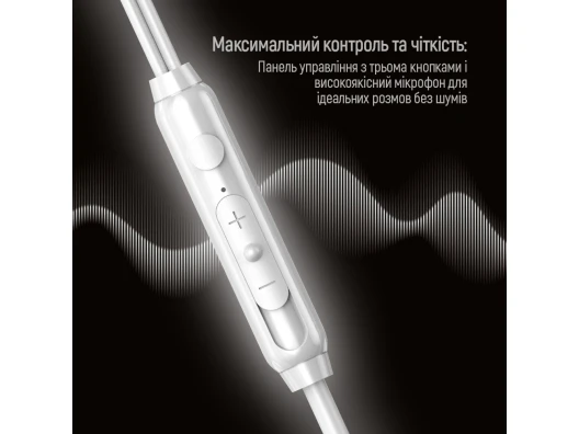 Наушники ColorWay Wired UrbanBeat White (CW-WD03WT) - фото 1