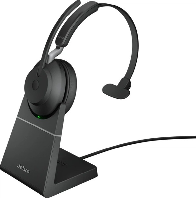 Навушники Jabra Evolve2 65 USB-A UC Mono with Charging Stand Black (26599-889-989)