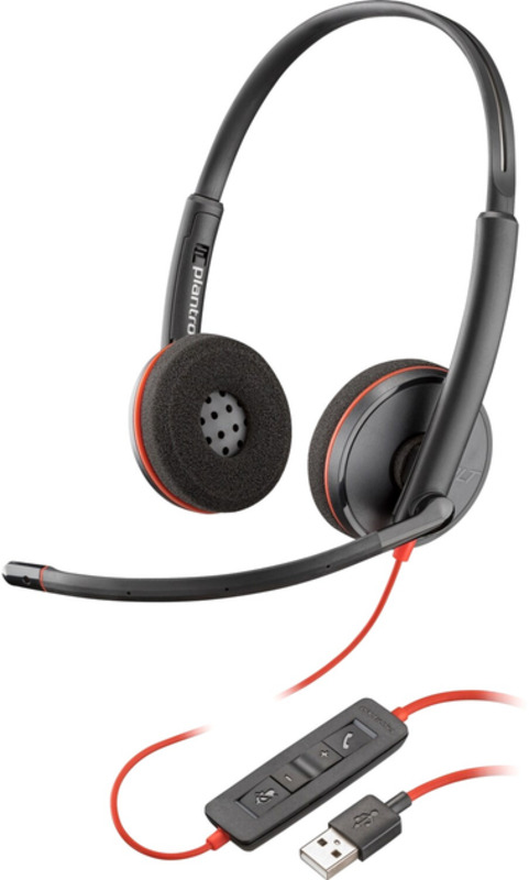 Наушники Poly BlackWire C3220 USB-A Bulk Stereo