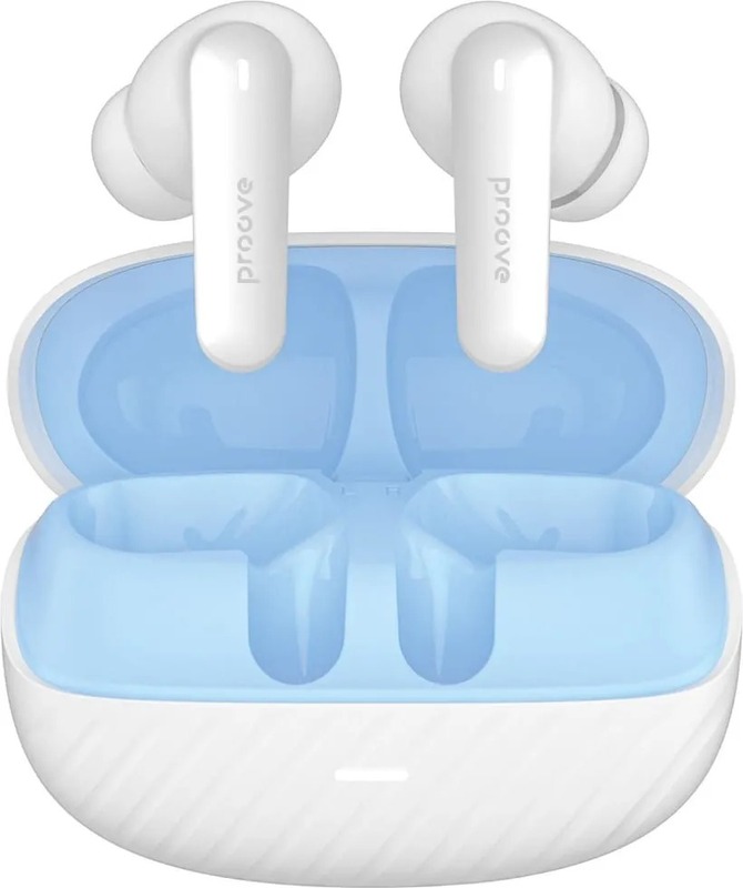 Наушники Proove Blitz II TWS with Hybrid ANC (APP) white/blue (TWBL2001AP21)