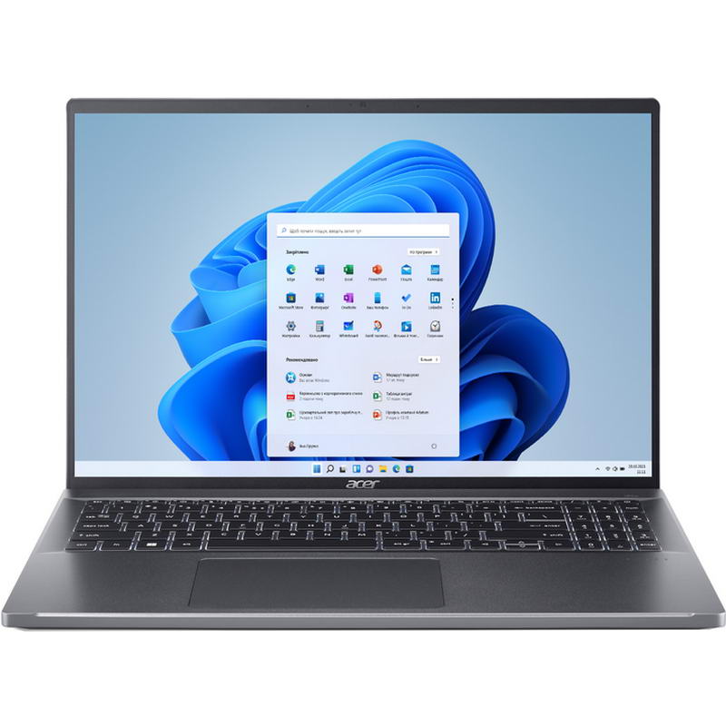 Ноутбук Acer Swift Go 16 SFG16-71-57CF (NX.KVZEU.003) Steel Gray