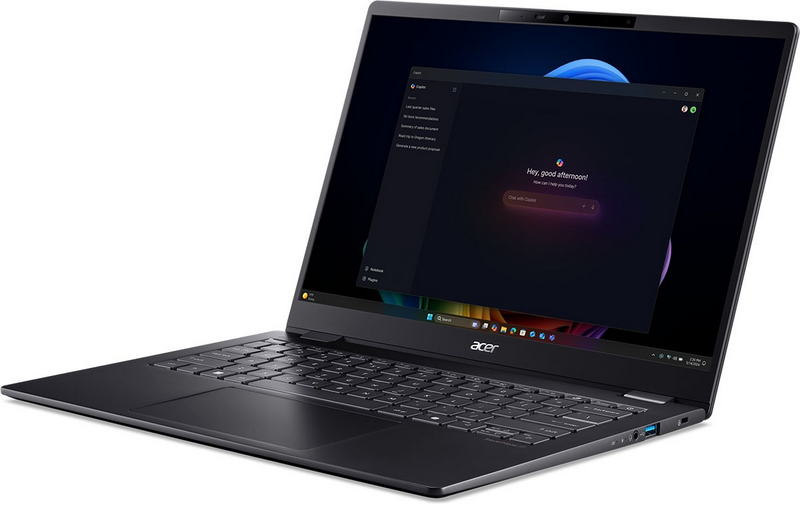 Ноутбук Acer TravelMate TMP614-54-TCO-536B (NX.BJLEU.00A) Black - фото 1