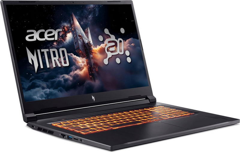 Ноутбук Acer Nitro V 17 AI ANV17-41-R0FJ (NH.U1VAA.001) Obsidian Black - фото 1 Ноутбук Acer Nitro V 17 AI ANV17-41-R0FJ (NH.U1VAA.001) Obsidian Black - фото 1