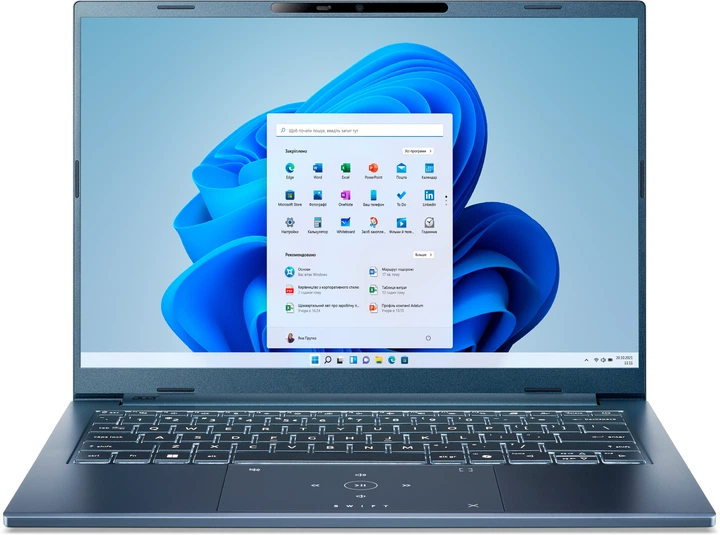 Ноутбук Acer Swift Go 14 AI SFG14-75-70WU (NX.JNBEU.003) Steam Blue
