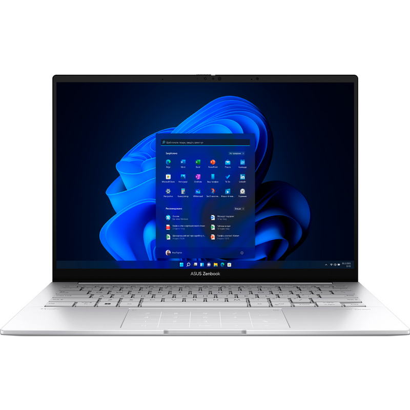 Ноутбук ASUS Zenbook 14 OLED UX3405CA-QL291 (90NB14W4-M00BE0) Foggy Silver