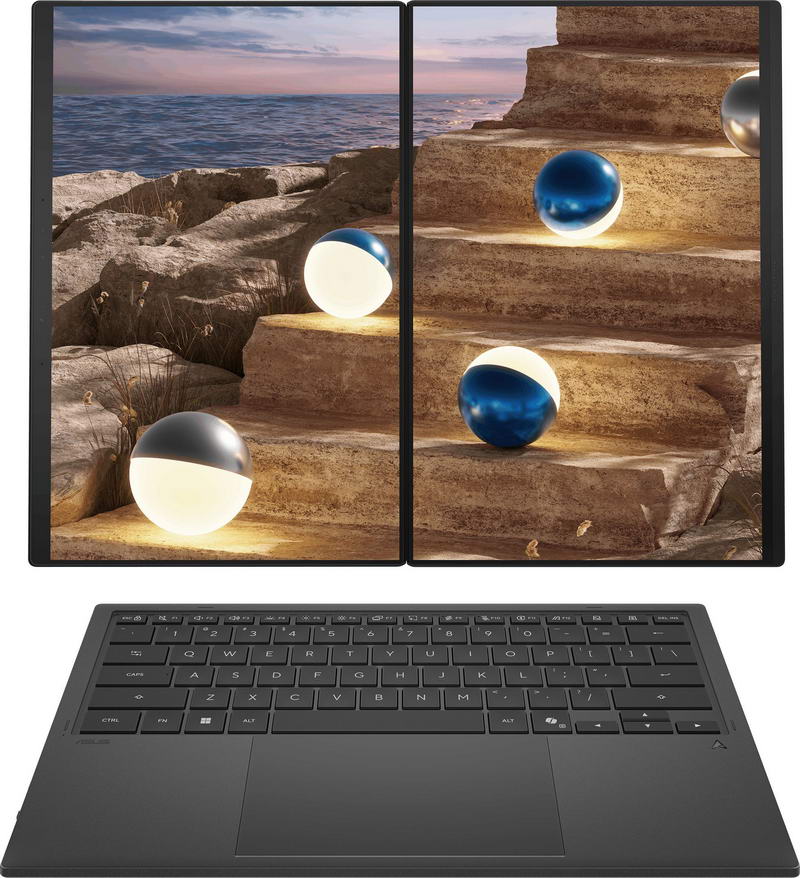 Ноутбук ASUS Zenbook Duo UX8407AA-SN604W (90NB16V1-M00ZD0) Moher Gray - фото 5
