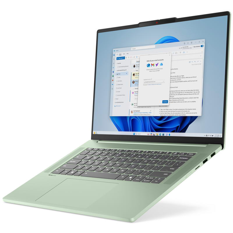 Ноутбук Lenovo IdeaPad Slim 5 15ARP10 (83J3005QRM) Seafoam Green - фото 1