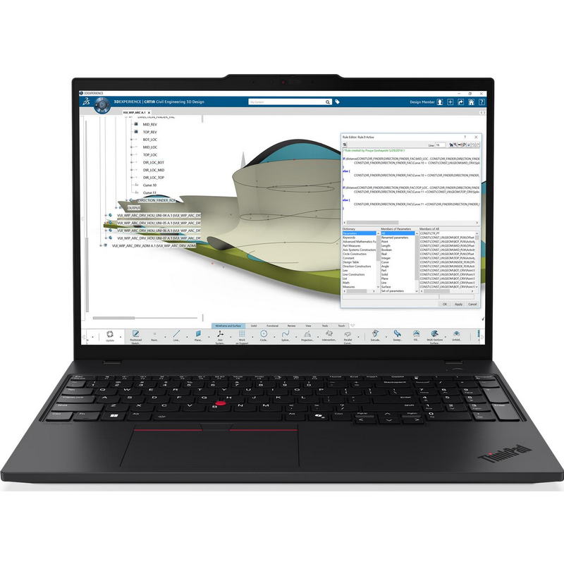 Ноутбук Lenovo ThinkPad P16s Gen 4 (21QV015RGE) Black