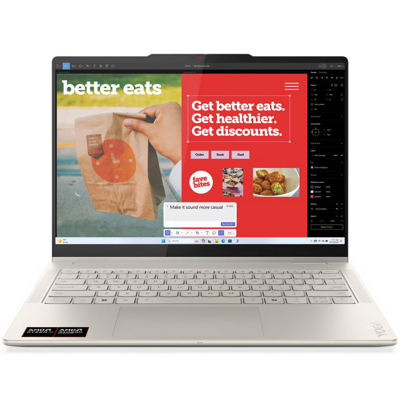 Ноутбук Lenovo Yoga 7 2-in-1 14AKP10 (83JR007JRA) Seashell - фото 2