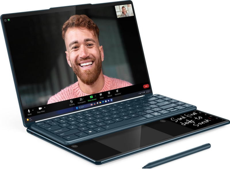 Ноутбук Lenovo Yoga Book 9 14IAH10 (83KJ001KPB) Tidal Teal - фото 1