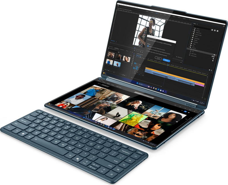 Ноутбук Lenovo Yoga Book 9 14IAH10 (83KJ001KPB) Tidal Teal - фото 3