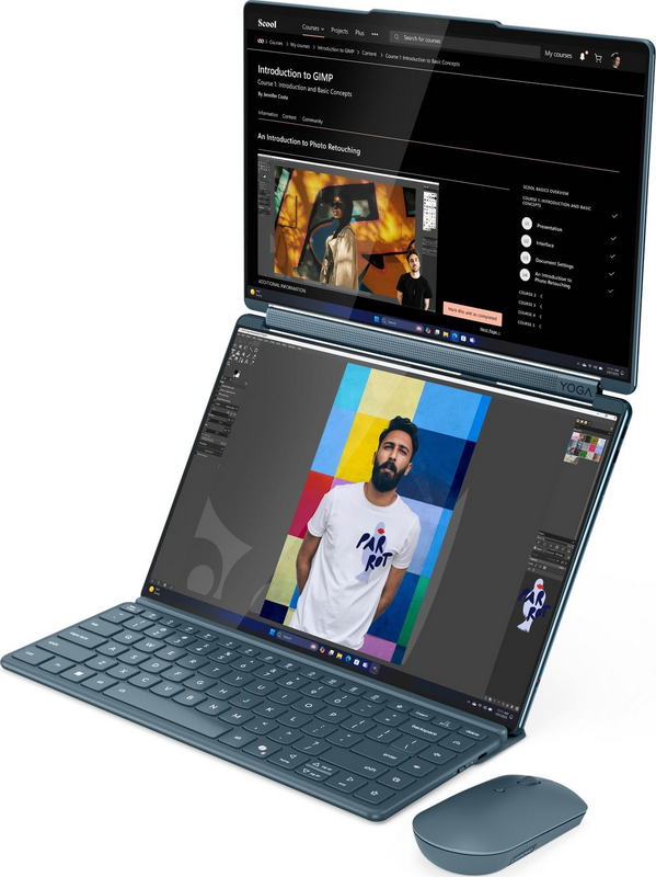 Ноутбук Lenovo Yoga Book 9 14IAH10 (83KJ001KPB) Tidal Teal - фото 9